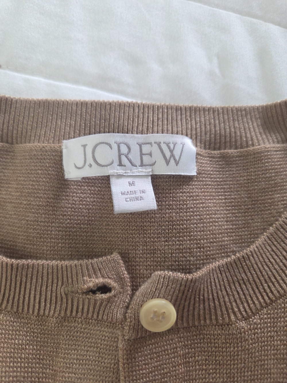 J. Crew Camel Brown Knit Shell and Button Cardigan Set - Picture 4 of 5